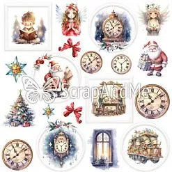 Бумага 30х30 см "Happy Holidays. Картинки" (ScrapAndMe) Бумага 30х30 см "Happy Holidays. Картинки" (ScrapAndMe)