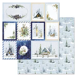 Бумага "Дачный Новый Год. Карточки" (ScrapMania) Бумага "Дачный Новый Год. Карточки" (ScrapMania)