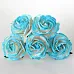 Букет огромных роз "Бирюзовый с белым", 4 см, 5 шт (Craft) Букет огромных роз "Бирюзовый с белым", 4 см, 5 шт (Craft)