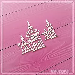 Чипборд "Старинные домики", 3,4х4,3 см (СкрапМагия) Чипборд "Старинные домики", 3,4х4,3 см (СкрапМагия)