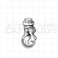 Штамп "Прядь волос", 2,5х5см (Скрапклуб) Штамп "Прядь волос", 2,5х5см (Скрапклуб)