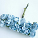 Букет бумажных цветов "Розы средние. Голубые", 12 шт
