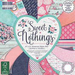 Набор бумаги 15х15 см "Sweet nothings", 64 листа (First Edition)