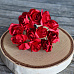 Букет бумажных цветов "Розы средние. Красные", 12 шт