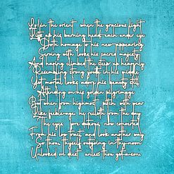 Чипборд "Рукописный текст", 12х15 см (CraftStory)