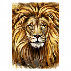 Тканевая карточка "В мире животных. Лев" (ScrapMania)