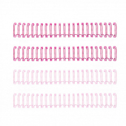 Набор пружин для брошюровщика, цвет розовый, диаметр 1,58 см, 4 шт (We R Memory Keepers)