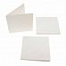 Набор заготовок для открыток 13,5х13,5 см "Белые с фигурным краем" с конвертами (DoCrafts)