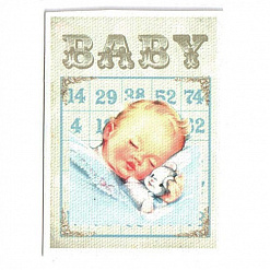 Тканевая карточка "Спящий малыш" (SV)