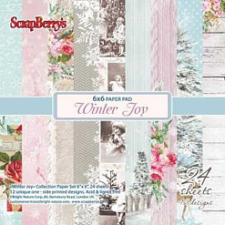 Набор бумаги 15х15 см "Winter Joy. Зимнее Утро", 24 листа (ScrapBerry's)