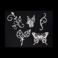 Набор бумажных вырубок "Ажурные бабочки и завитки" (AL)