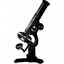 Штамп "Микроскоп", 2,8х5 см (Скрапклуб)