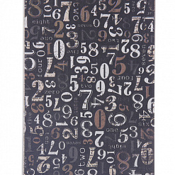 Набор ткани на клеевой основе 10,5х15 см "Буквы, ноты, цифры, текст" (Рукоделие)