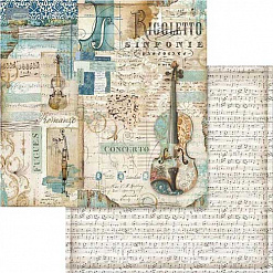 Бумага "Music. Rigoletto Violin" (Stamperia)