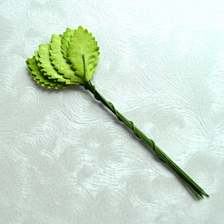 Набор листьев розы "Маленькие. Зеленые", 10 шт (Fleur-design)