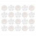 Набор бумажных цветов "Белые" (ScrapBerry's)