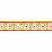 Лента атласная с рисунком "Солнечное золото", ширина 1,2 см, длина 3 м (Gamma)