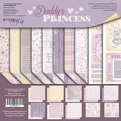 Набор бумаги 30х30 см "Daddy's Princess", 10 листов (Скрапмир)