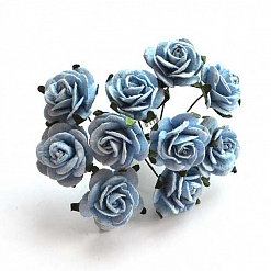 Букетик садовых роз "Бледный синий"