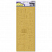 Контурные наклейки "Мастерская портнихи", лист 10x24,5 см, цвет матовое золото (Mr.Painter)