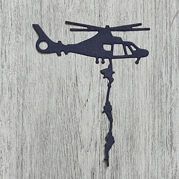 Нож "Военный вертолет 2", 6,2х7,5 см (ArtScrap)