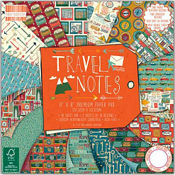 Набор бумаги 30х30 см "Travel notes", 48 листов (First Edition)