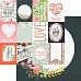 Набор бумаги 30х30 см с наклейками "True love", 12 листов (Kaiser)
