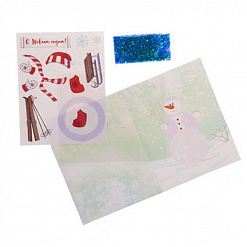 Набор для создания открытки-шейкера "Веселый снеговик" (АртУзор)