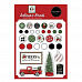 Набор брадсов с наклейками из плотного картона "Home For Christmas" (Carta Bella)