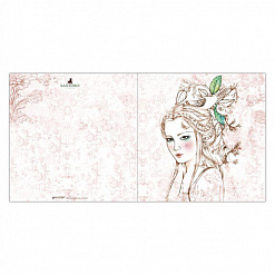 Набор заготовок для открыток 15х15 см с конвертами "Santoro's Willow", 12 шт (DoCrafts)