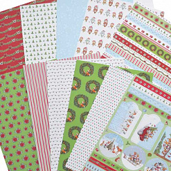 Набор бумаги А5 "Лесное Рождество" с высечками, 26 листов (DoCrafts)