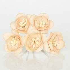 Букет цветов вишни "Светло-персиковые" большие, 5 шт (Craft)