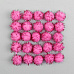 Набор помпонов "Розовые с мишурой", диаметр 2 см