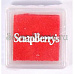 Подушечка чернильная пигментная 2,5x2,5 см, цвет красный (ScrapBerry's)