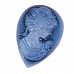 Камея капелька "Греческая нимфа", синяя патина (АртУзор)