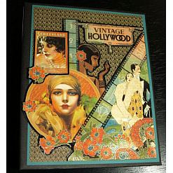 Набор бумаги 20х20 см "Vintage Hollywood", 24 листа (Graphic 45)