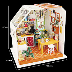 Набор для создания миниатюры "Уютная кухня" со светом