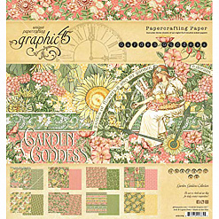 Набор бумаги 20х20 см "Garden goddess", 24 листа (Graphic 45)