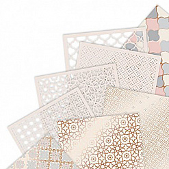 Набор веллума с фольгированием и перфорированной бумаги А4 "Moroccan Haze", 16 листов (DoCrafts)