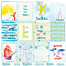 Набор бумаги 30х30 см "Sea party", 12 листов (MonaDesign)