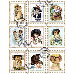 Набор марок "Малыши" (Scrapmania)