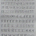 Контурные наклейки "Русский алфавит 2", цвет серебро (JEJE)