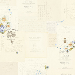 Набор бумаги 30х30 см "Французский сад", 10 листов (MonaDesign)