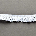Лента кружевная хлопковая "Белая", ширина 1,8 см, длина 0,9 м