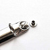 Кольцевой механизм, 2 кольца, диаметр 30 мм, длина 12,5 см, цвет серебро