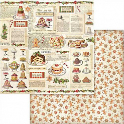 Бумага "Christmas Vintage. Patisserie" (Stamperia)