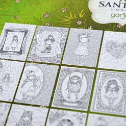 Набор бумаги А4 для раскрашивания "Santoro. Почтовые карточки", 24 листа (DoCrafts)