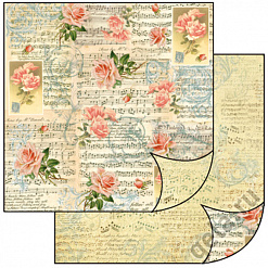 Бумага "Музыка и розы" (Stamperia)