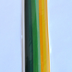 Набор полосок для квиллинга 1,5 мм "Желто-зеленый микс" (Mr.Painter)