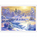 Тканевая карточка мини "Волшебная зима. Зимнее утро" (ScrapMania)